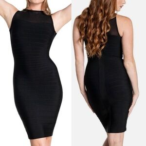 DRESS THE POPULATION
Aitana Womens Black Banded
Short Bodycon Dress size X-Small